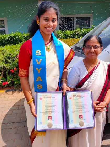 Tejaswini S - Online Group Yoga Classes My Path in Yoga: Credentials & Lineage photo 14