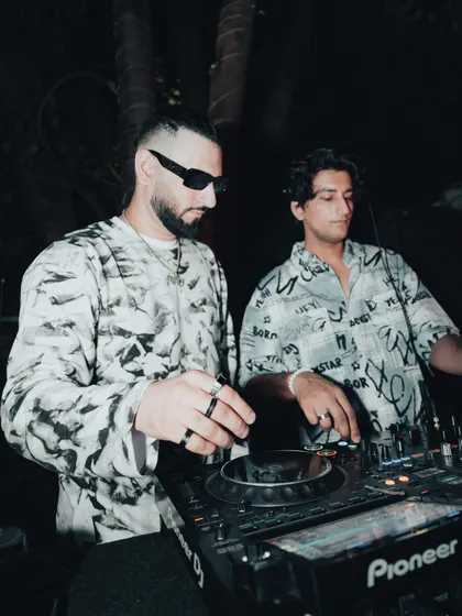 Don’t tell lies about me, and I won’t tell truths about you. Me and D'ARK holding it down at Diablo in New Delhi.
