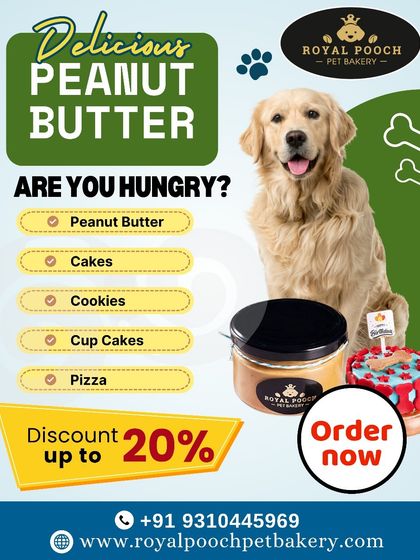 This graphic shows my full range of delicious treats, with peanut butter being a star. Whether in a jar, a cake, or a cookie, it's a healthy and popular choice.