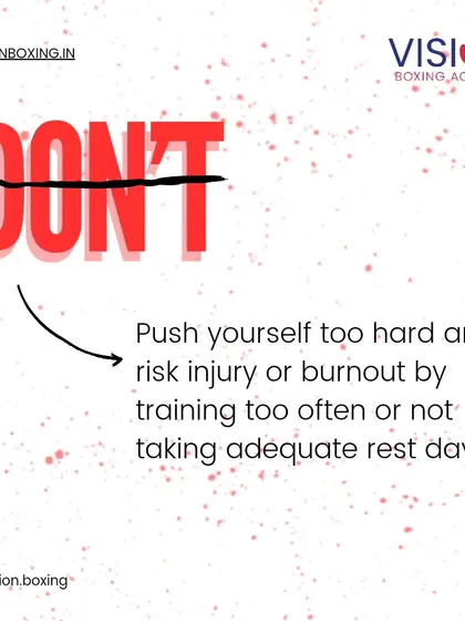 Don't push yourself too hard without adequate rest. Overtraining is a real risk that can lead to injury and burnout. Listen to your body and respect your limits.