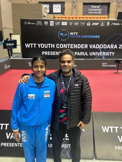 At another international tournament, the WTT Youth Contender in Vadodara. Every event is a learning experience to get better and better.