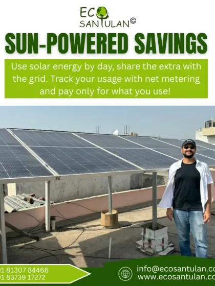 With solar net metering, you only pay for the extra electricity you use from the grid. When your panels produce more power than you need, you can sell it back, helping the grid and earning credits on your bill.