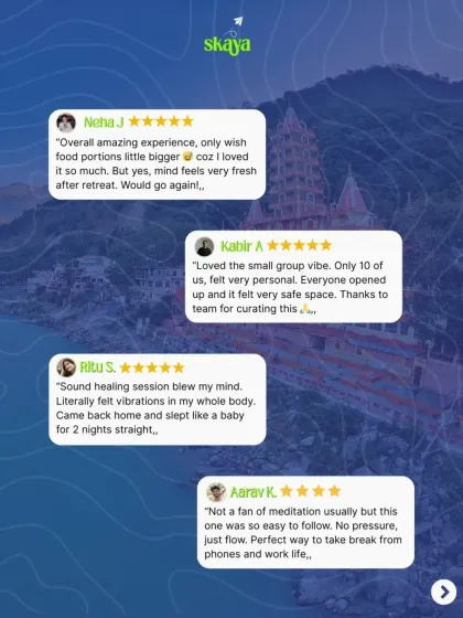 "Sound healing session blew my mind." "Loved the small group vibe." Our travelers love the details, from the personal feel of our small groups to the powerful healing sessions.