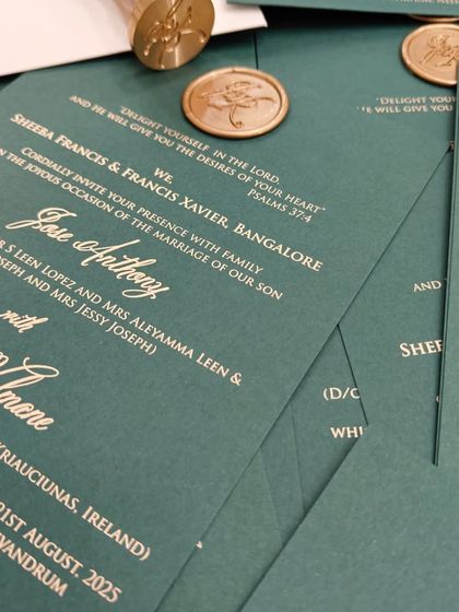 House Of Cards - Special Occasion Invitations Modern Elegance: Vellum, Pastels & Wax Seals photo 10