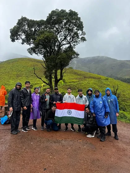 An Independence Day celebration on a misty mountain trail. I love organizing special occasion treks for private groups who want a unique way to celebrate.