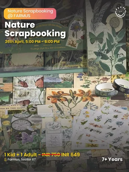 A Nature Scrapbooking workshop at FARMUS. A creative way for kids 7+ to document their love for nature.