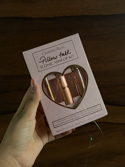 For the makeup-loving bridesmaid, I can include high-end products like this Charlotte Tilbury Pillow Talk iconic mini lip kit.