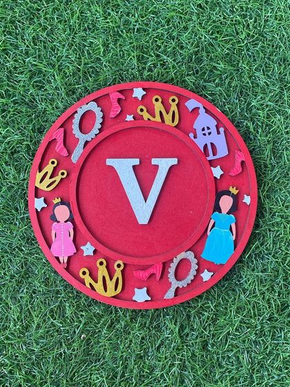 For all the little royalty, we have this princess-themed monogram kit. It comes with crowns, castles, and mirrors to paint and decorate, creating a piece of art that's truly fit for a princess.