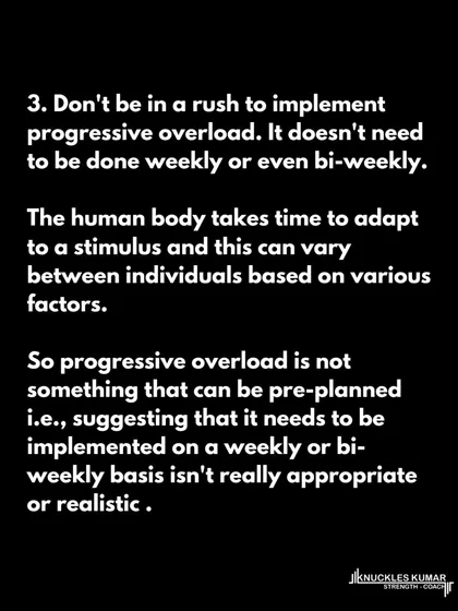 Here are three key pieces of advice for weight training. Keep warm-ups simple and specific, ensure your working sets are hard with maximal intent, and don't rush progressive overload. Patience and consistency are more important than complexity.