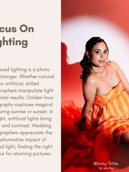 A dramatic portrait using colored lighting, emphasizing the importance of focus on lighting.