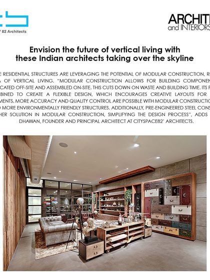 An exclusive feature in Architect and Interiors India where our founder discusses the future of vertical living and how modular construction is redefining high-rise residential structures.