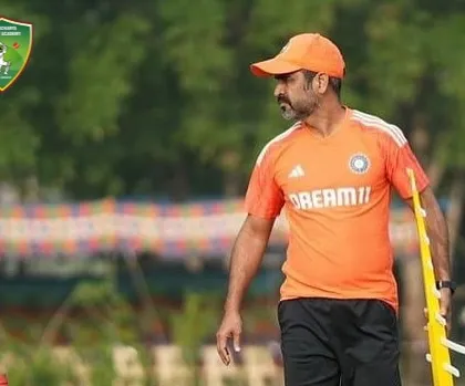A focused shot of Ajay Ratra observing our players. His keen eye for talent and experience as a former international player provides our trainees with an expert perspective on their game.