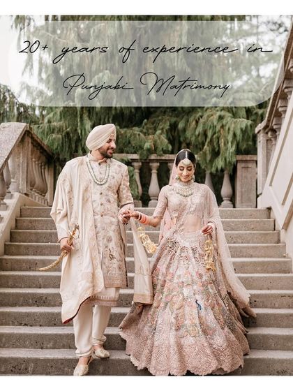 With over 20 years of experience in Punjabi Matrimony, I help you find a match that shares your values and family background, just like this elegant Sikh couple.