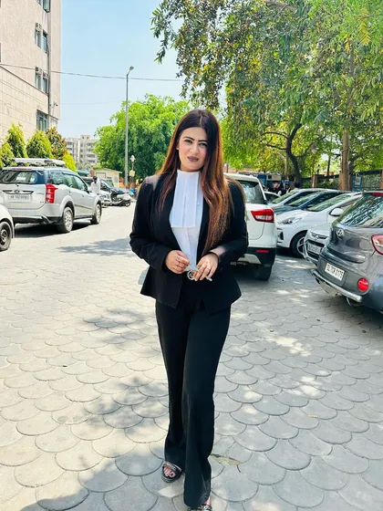 Feeling lawfully fabulous after a productive day at Saket Court. My work as a lawyer is a huge part of my identity and style.