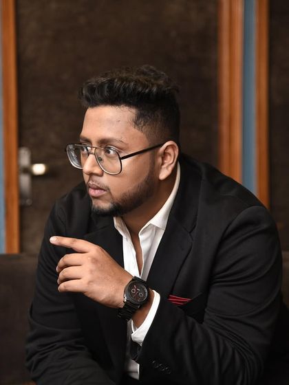 In deep thought. Always plotting the next verse, the next song, the next move.