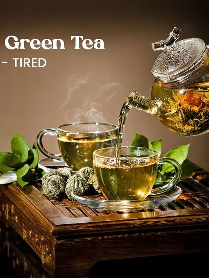 Feeling tired? A cup of Green Tea can provide a gentle lift without the jitters of coffee.