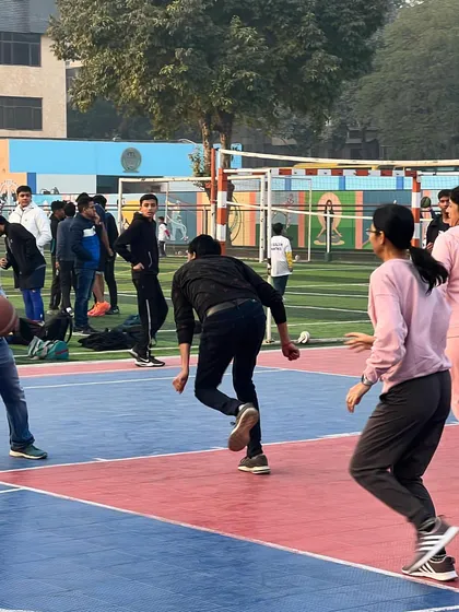 Parents showcasing their skills on the court. It was wonderful to see them embrace the game with such enthusiasm and energy.