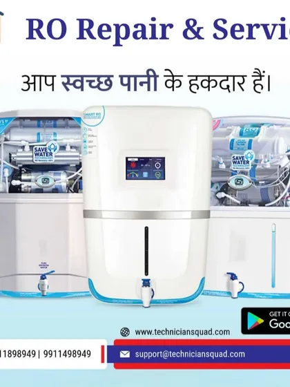 A showcase of modern RO water purifiers we service and repair. We ensure you have access to clean and safe drinking water with our expert maintenance for all major brands.