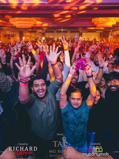 The crowd at the Taj MG Road going wild for New Year's Eve. Their energy was the highlight of the night.