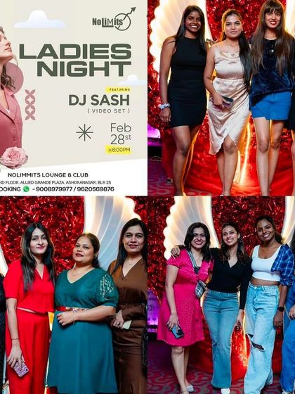 A collage from another successful Ladies' Night, showing the consistent turnout and great atmosphere.