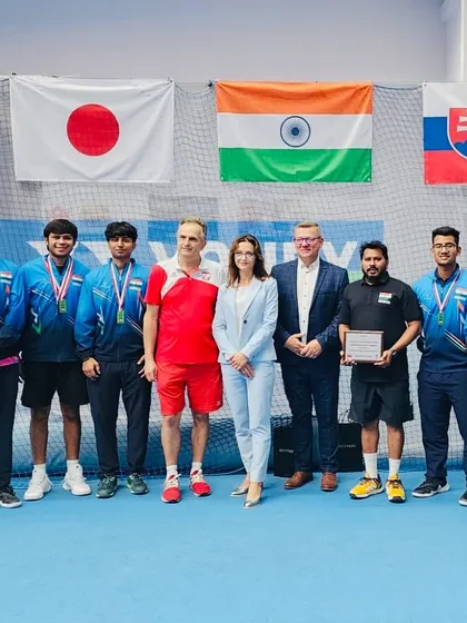 It is a great honor to stand with the Indian soft tennis team and international officials after a successful campaign at the 17th Poland Cup. These are the moments we train for.