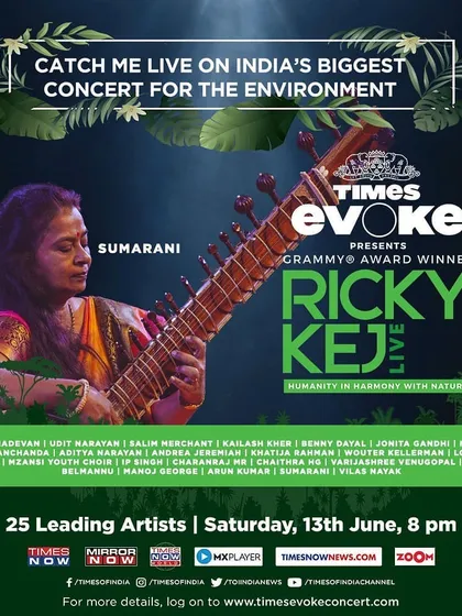 It was an honor to be featured in the Times Evoke concert for the environment alongside Grammy winner Ricky Kej and 25 other leading artists. I am passionate about using music to support important causes.