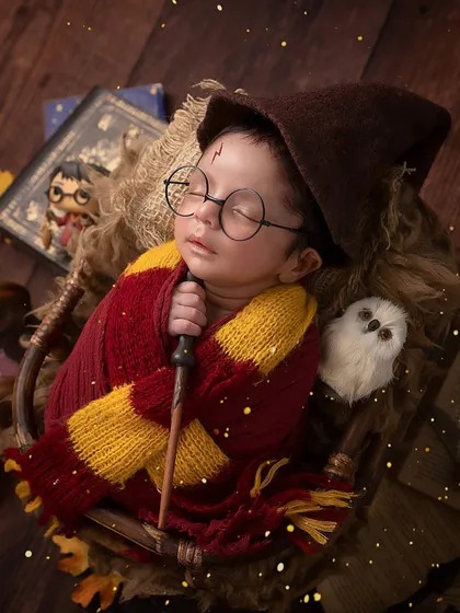 Not all magic comes from wands. Sometimes it arrives wrapped in a blanket. I love bringing your creative ideas to life, like this little wizard who cast a spell on our entire studio.