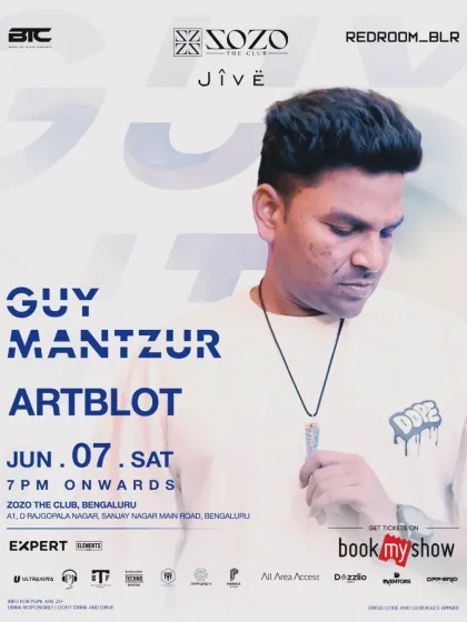 My personalized flyer for the night I supported progressive house legend Guy Mantzur. It was a dream to be on the bill with such an icon.