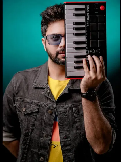 Happy World Music Day. A creative shot with my mini keyboard, celebrating the one thing that connects us all.