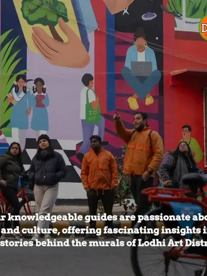 Our knowledgeable guides are passionate about art and culture, offering fascinating insights into the stories behind the murals of Lodhi Art District.