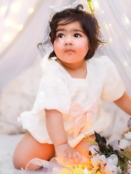 A close-up portrait within the tent. The soft, diffused light from the tent fabric is perfect for creating beautiful, gentle portraits.