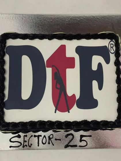 The cake for our Sector 25 studio. Each new studio is a testament to our growing DtF family.