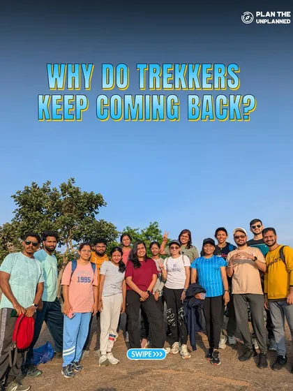 A graphic asking "Why do trekkers keep coming back?" This introduces a series of testimonials that answer this very question.