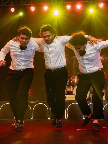 The three musketeers. This performance by the groom and his two best men was all about friendship and fun, and their energy was totally infectious.