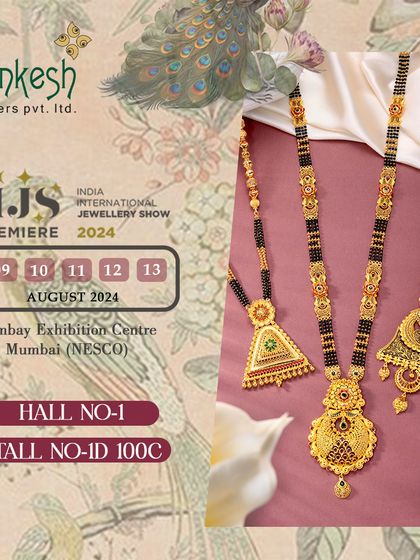 A preview of our beautiful gold mangalsutras. This image showcases three different pendant styles, demonstrating the variety and craftsmanship available in our wholesale collection.