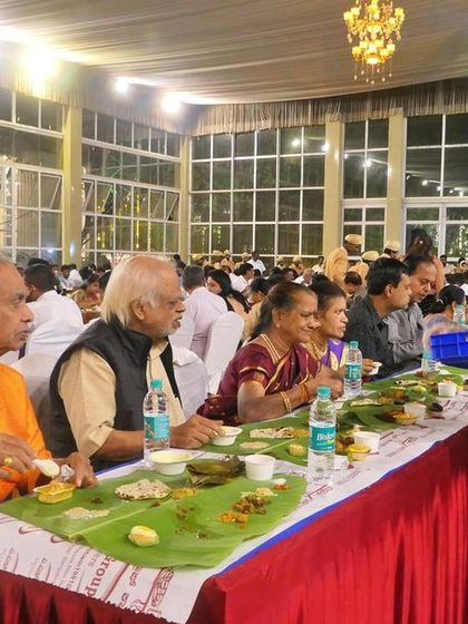 A member of my female staff serving guests. I have a complete team of both men and women to ensure all aspects of the event are handled professionally.