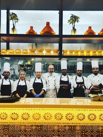 This is my dedicated kitchen team. Together, we work to bring the authentic tastes of the Mediterranean to your table, preparing every dish with precision, passion, and the freshest ingredients available. We are the heart of Maffei Kitchen.