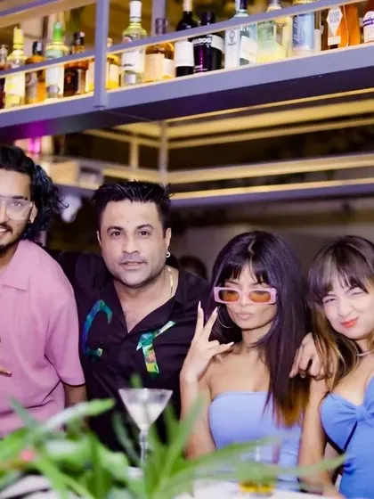 Posing with friends and guests at the end of a great night. The community and connections made are a huge part of the nightlife experience.