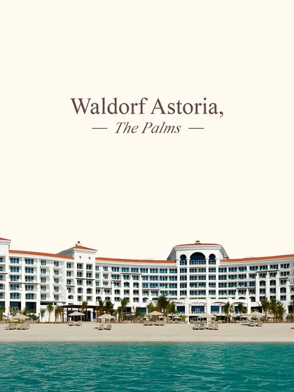 A top Dubai venue: Waldorf Astoria, The Palms. Known for its classic grandeur, personal service, and stunning ocean views, it's a perfect canvas for an elegant wedding.