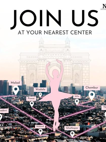 Join us at your nearest center. This map shows our extensive network of studios across Mumbai, from Malad to Chembur.