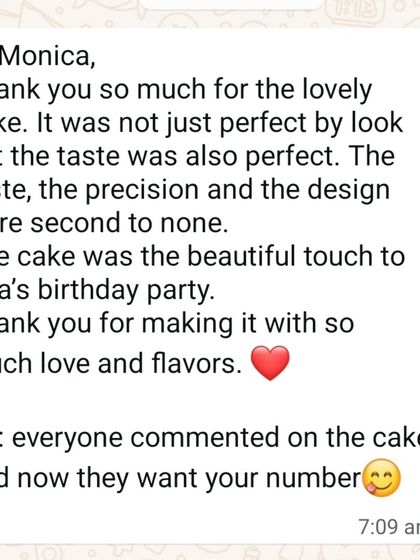 "PS: everyone commented on the cake and now they want your number." The ultimate compliment for our giant cupcake cake!