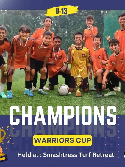 My U-13 squad proved their mettle by winning the Warriors Cup. These young players are the future of our academy, already learning what it takes to be champions.