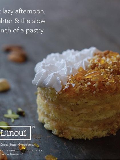 The Crunch Pastry is all about texture. Layers of light sponge and cream are topped with a crunchy nut brittle, creating a delightful contrast that makes for a memorable afternoon treat.