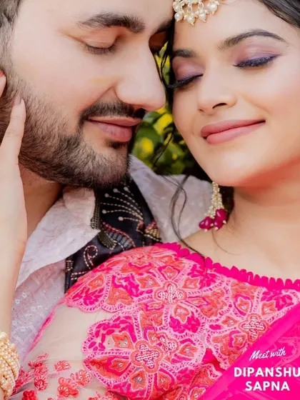 A close-up, intimate pre-wedding portrait. The soft light and gentle expressions create a feeling of warmth and affection. This is about capturing the quiet moments of love.