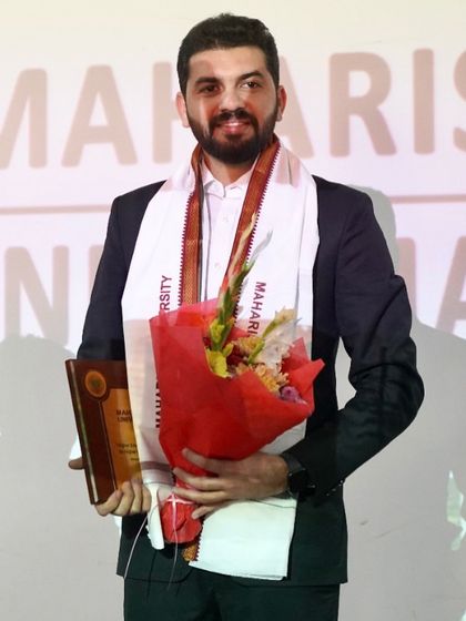 Honored with a shawl and plaque after judging the semi-final rounds at MUIT, Noida. My goal is always to leave students with valuable insights they can apply to their legal careers.