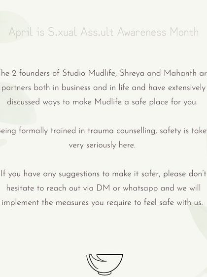 We are formally trained in trauma counselling and take safety very seriously. We are always open to feedback on how we can make our space feel even safer for you.