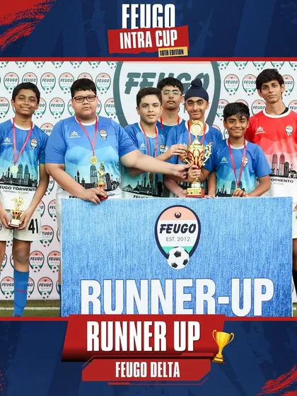 The 'Feugo Delta' team, who fought hard to become the U-13 Runner-Up.