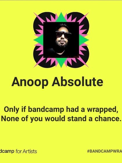 I'm not on Spotify, and I don't care. My music found its home on Bandcamp, where so many of you have supported my vision of reviving Bolly-Disco. Grateful for the real ones.