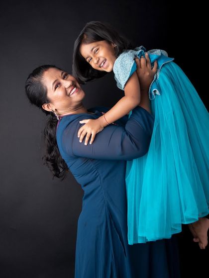Another beautiful mother-daughter moment filled with laughter. My studio sessions provide a comfortable space for you to relax and just enjoy being with your children, while I capture the magic.