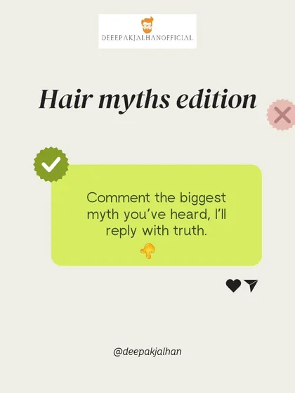 An interactive post where I invite stylists and clients to share the biggest hair myths they've heard. My goal is to replace fiction with facts to promote healthier hair care practices.
